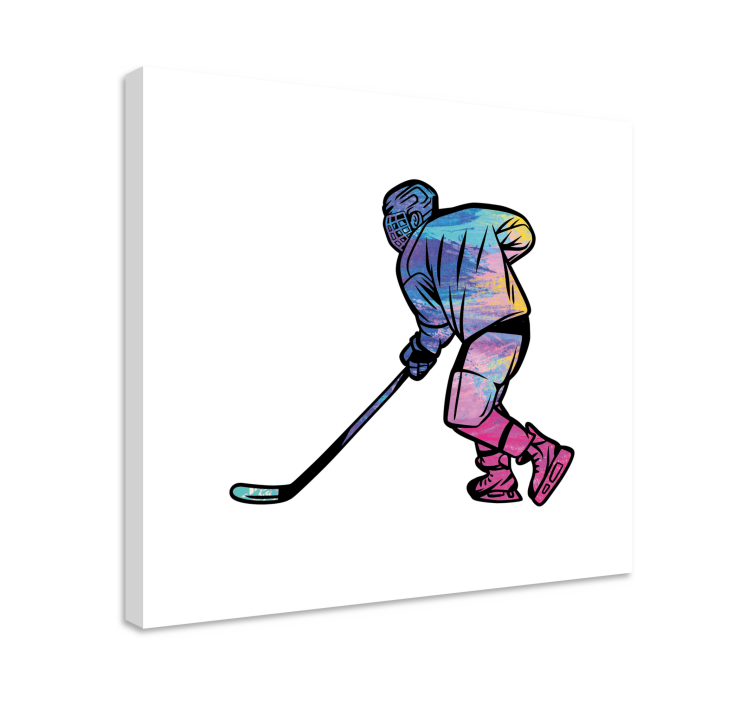 Leinwandbild sport eishockey spieler action - TenStickers