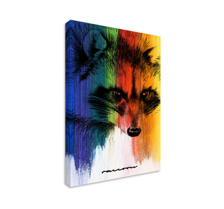 Wandbild tier lebhaftes fuchs portrait - TenStickers
