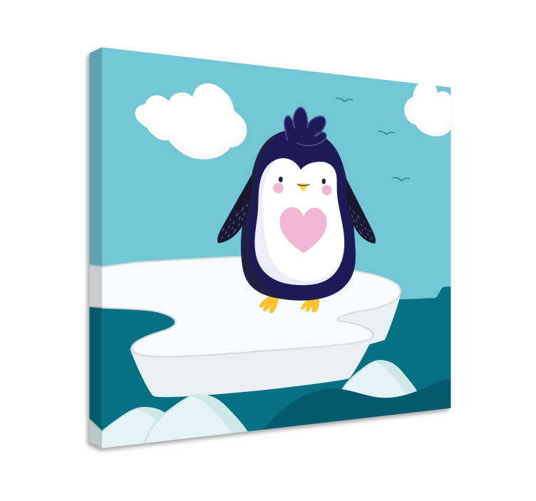 3d leinwandbild süßer pinguin charakter - TenStickers
