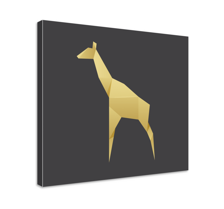 Pferde leinwand mit eleganter giraffensilhouette - TenStickers