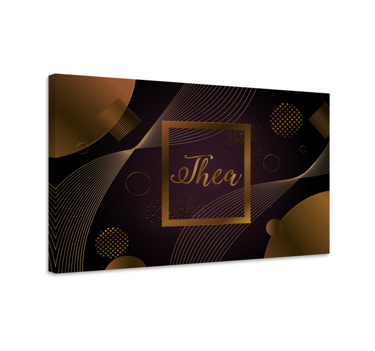 Leinwandbild im eleganten kreisdesign - TenStickers