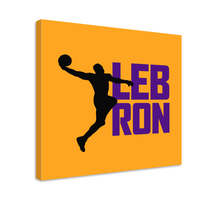 Leinwandbild sport dynamischer basketballspieler - TenStickers
