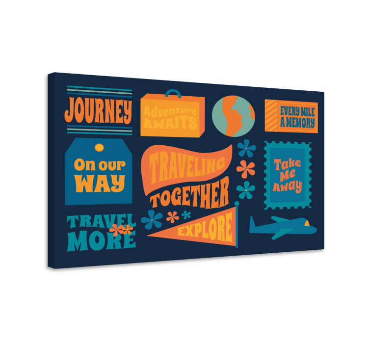 Wandbilder sprüche gemeinsam auf abenteuerreisen - TenStickers