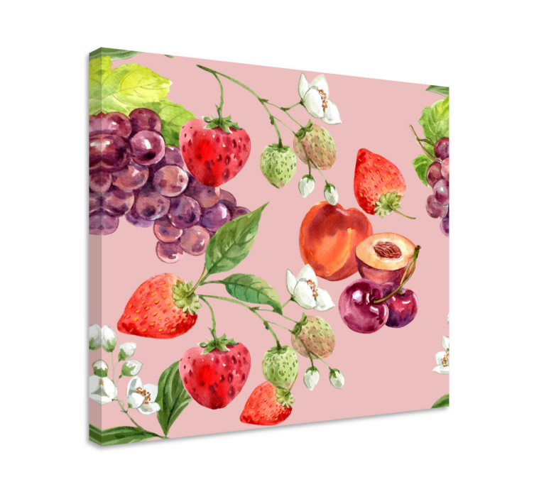 Leinwandbild obst frisches obstarrangement - TenStickers