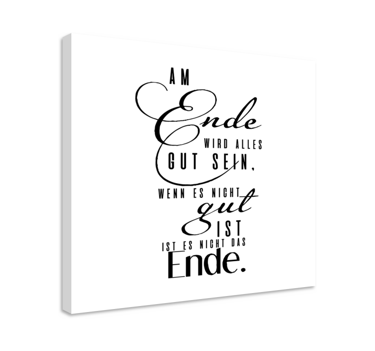 Wandbilder Motivation Am ende gut - TenStickers