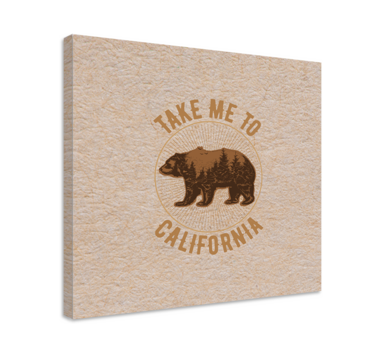 Wandbild tier california bär symbol - TenStickers