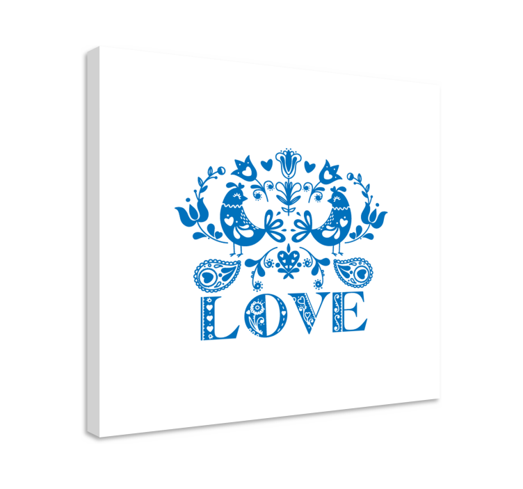 Leinwandbild Blume Liebeszeichen aus polen - TenStickers
