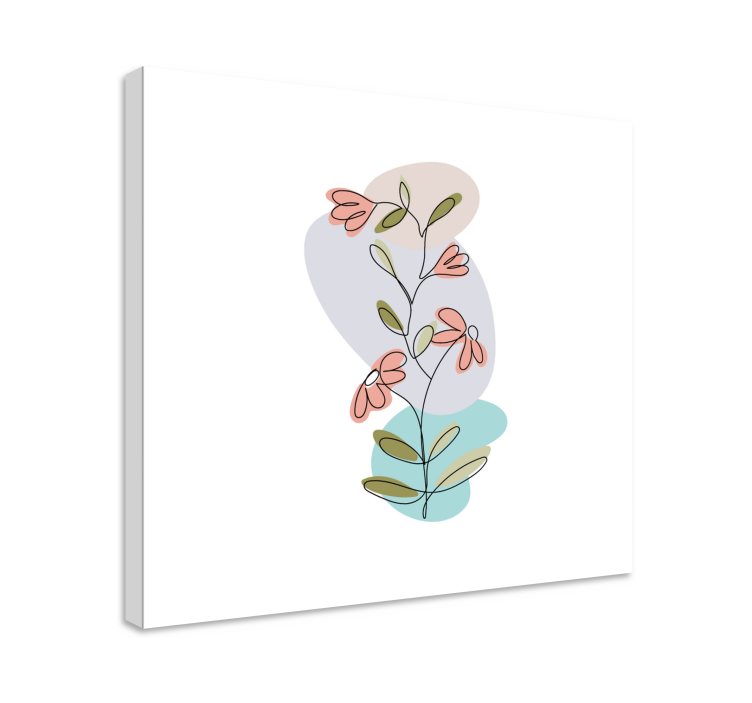 Leinwandbild botanische blumenkomposition - TenStickers