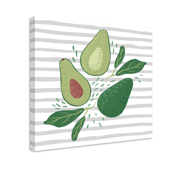 Leinwandbild obst avocado trio arrangement - TenStickers