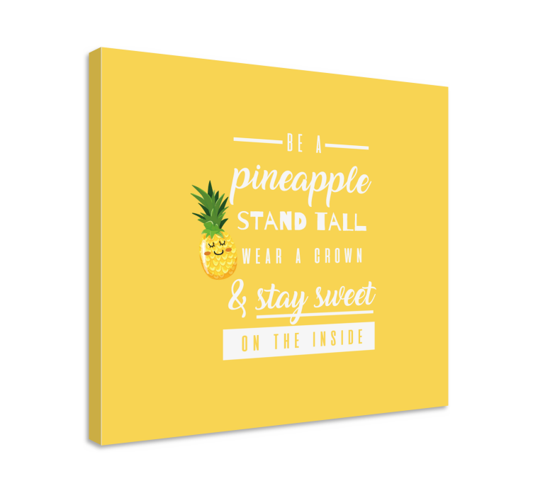 Wandbilder Sprüche Lustiges zitat mit ananas - TenStickers