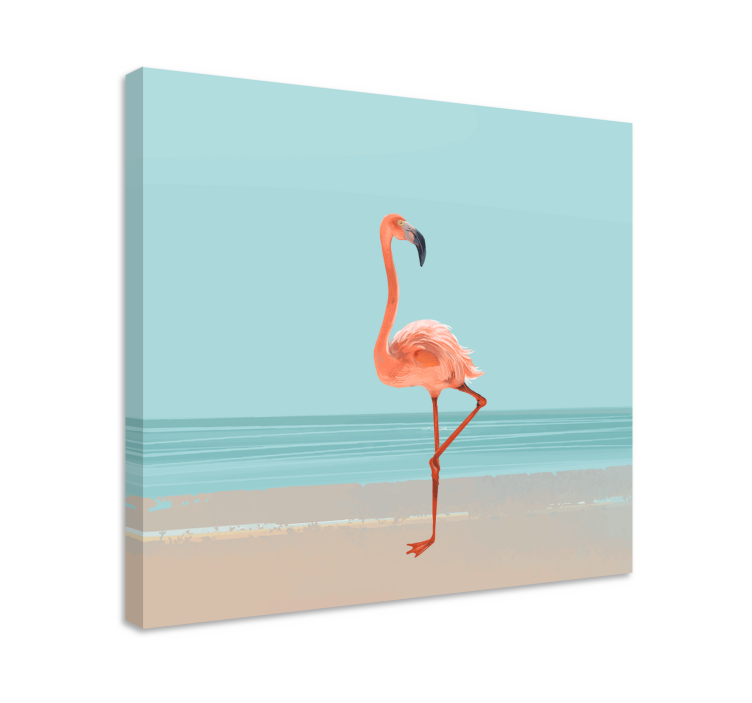 Wandbilder hunde in anmutiger flamingo-positur - TenStickers