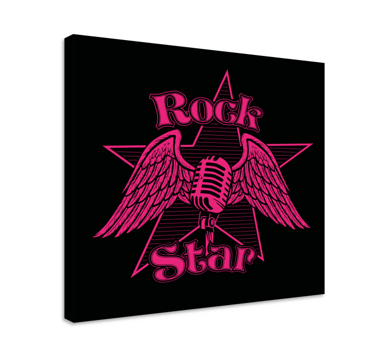 Wandbild musik rockstar flügel - TenStickers