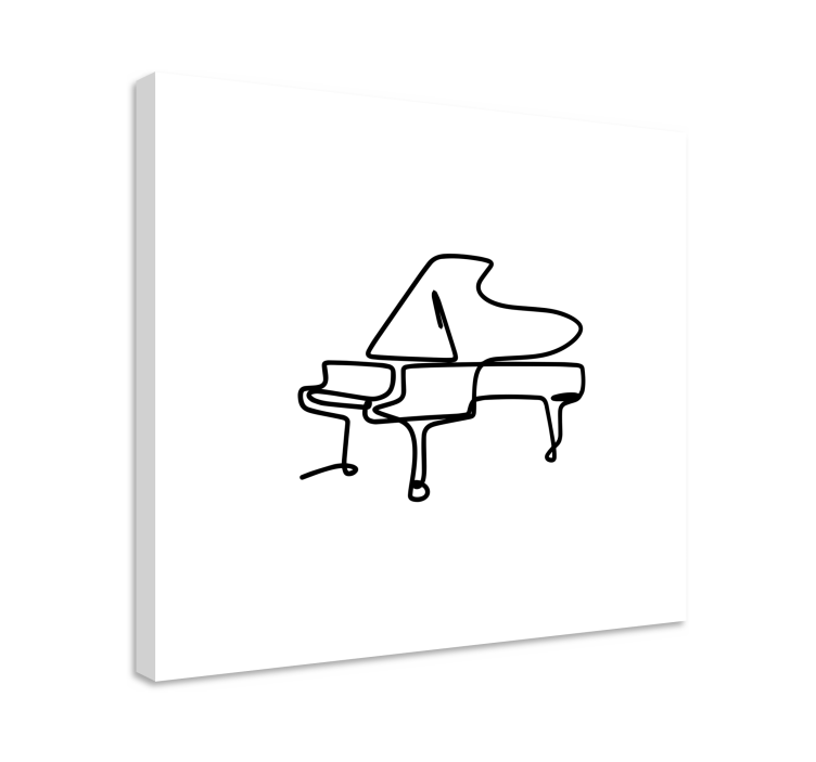 Wandbild musik klavier umriss - TenStickers