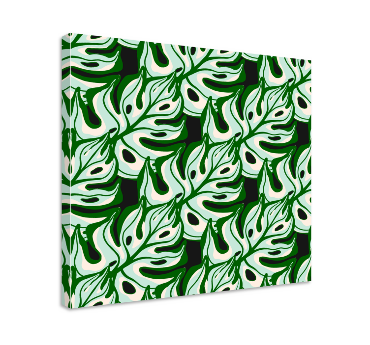 Leinwandbild monstera blattmuster - TenStickers