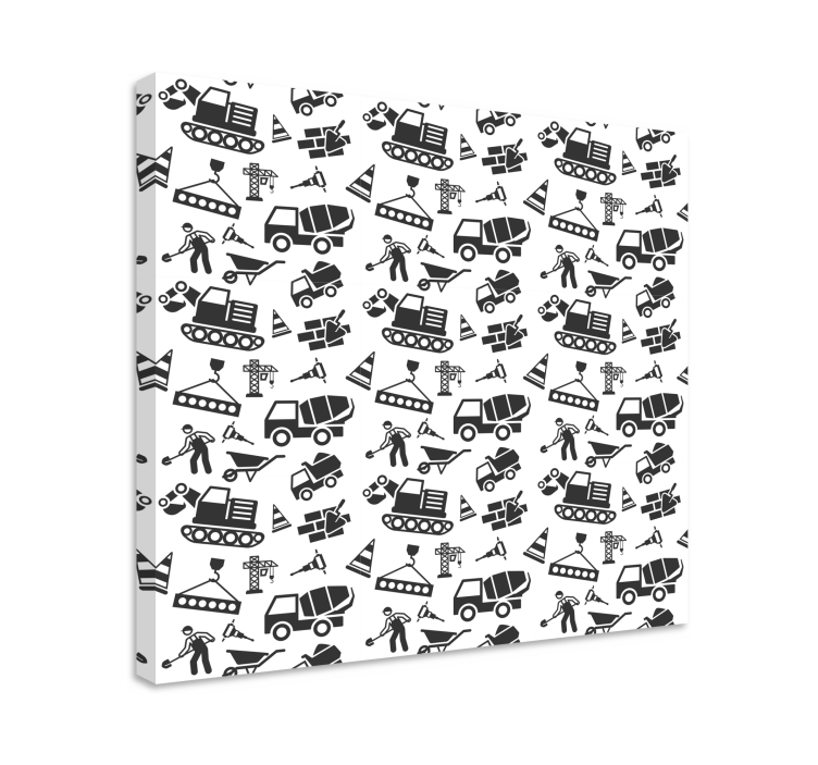 Wandbilder sprüche baustellen symbole - TenStickers