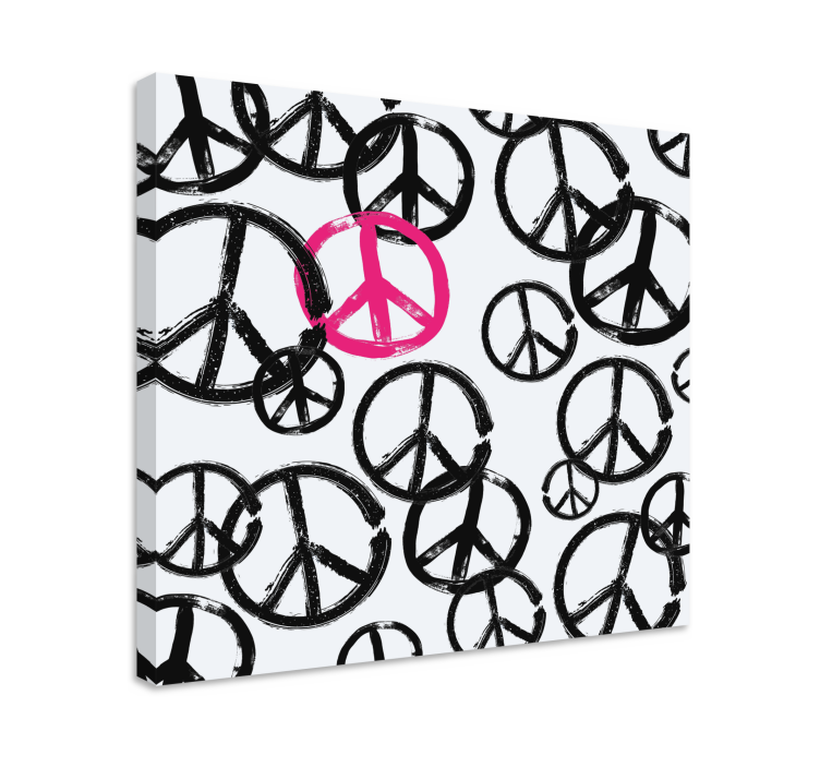 Wandbilder Vintage Peace Zeichen - TenStickers