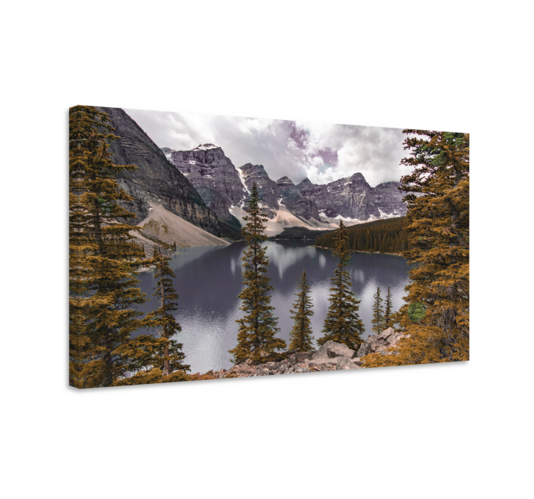 Wandbilder landschaft majestätischer bergsee - TenStickers