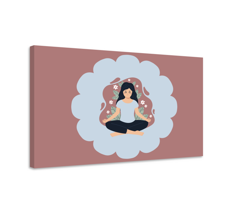 Mandala wandbilder meditative blumen aura - TenStickers