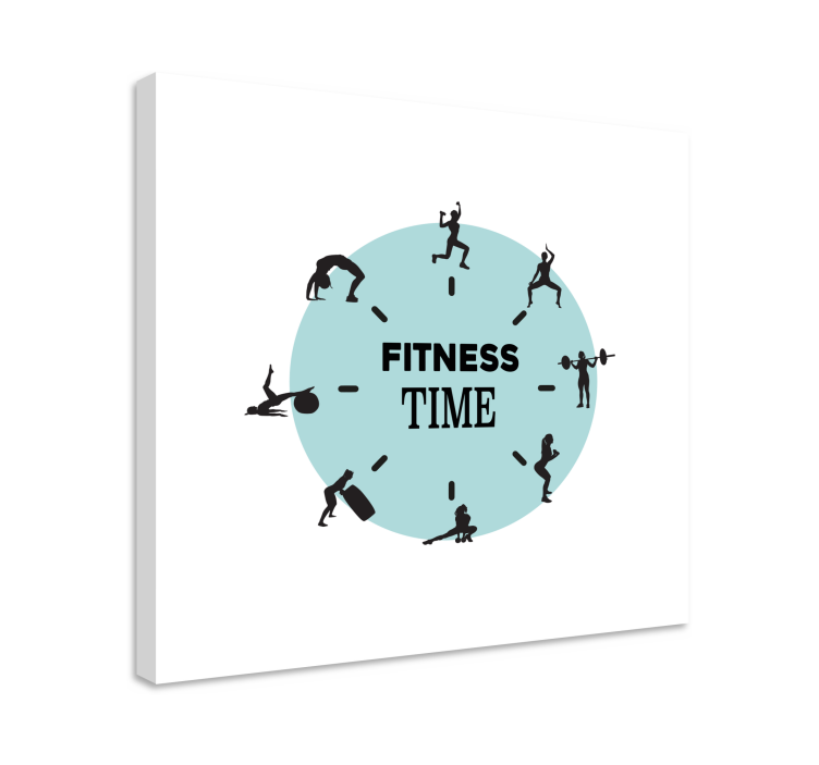 Leinwandbild sport fitness uhr - TenStickers