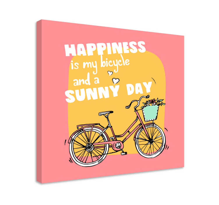 Wandbild motivation fahrrad und sonniger tag - TenStickers