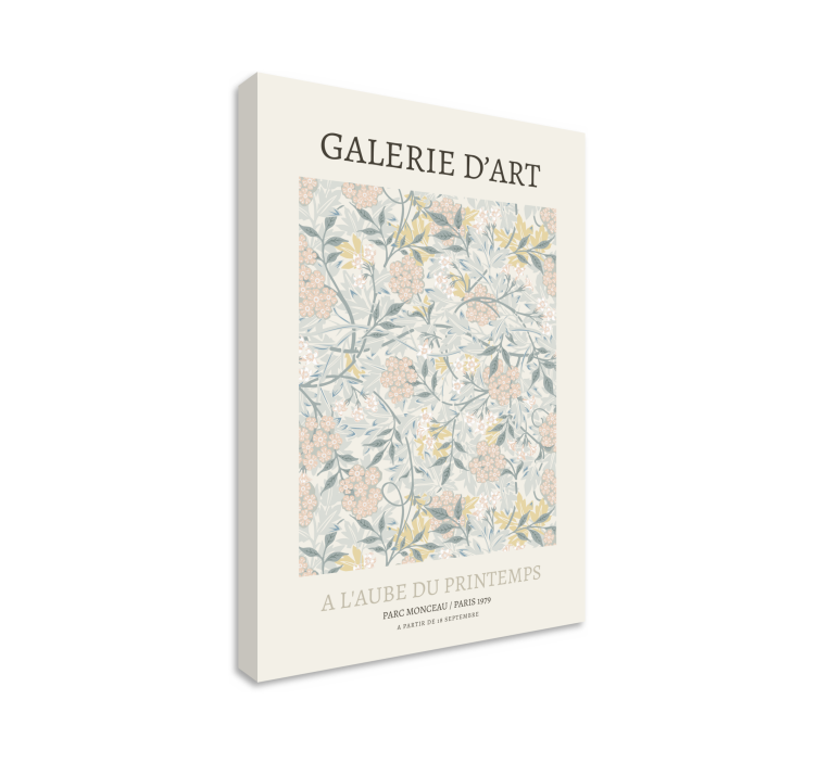 Leinwandbild mit floralen mustern - TenStickers