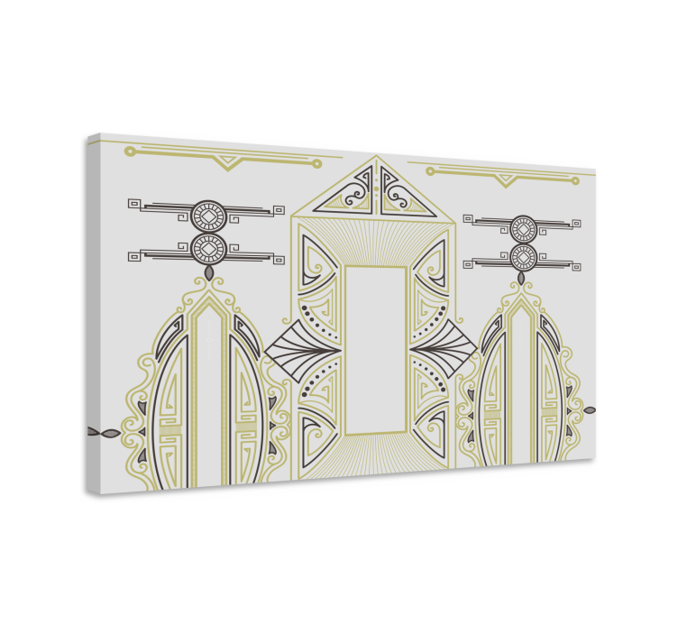 Wandbilder modern anordnung geometrischer formen - TenStickers