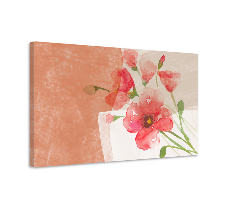 Leinwandbild sanfte blumenarrangements - TenStickers