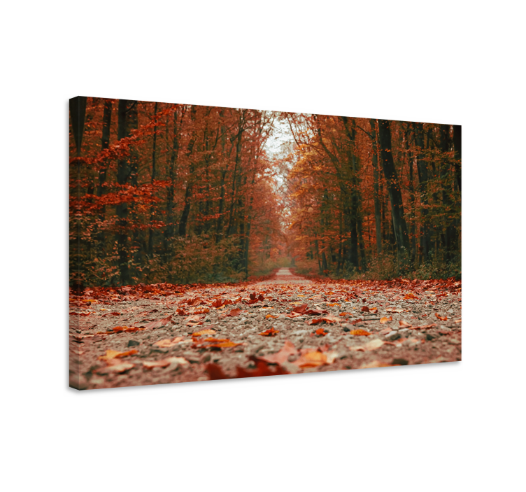 Wandbilder landschaft herbstweg - TenStickers