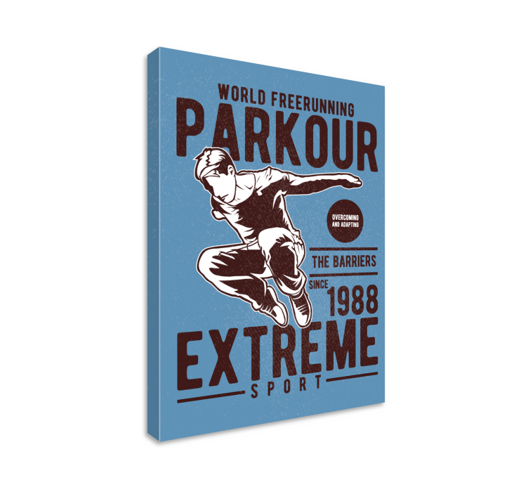 Vintager parkour-plakatdruck - TenStickers