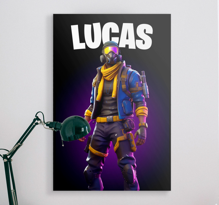 Videospiele Leinwandbilder krieger in Schatten - TenStickers