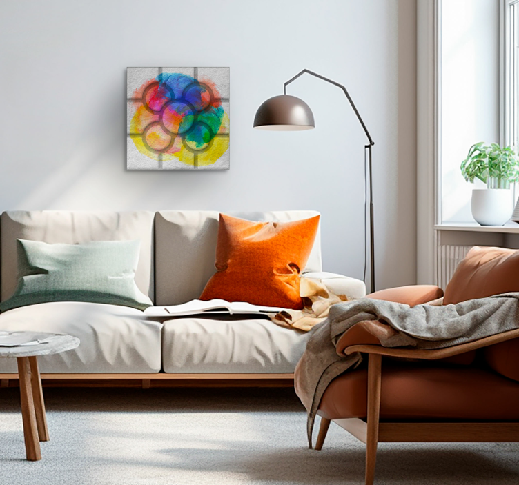 Wandbilder Vintage bunte Bilbao Straßenfliesen Deutsche Übersetzu - TenStickers