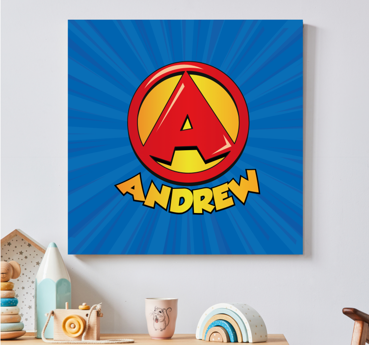 Leinwandbild Kinder Super anfangsbuchstabe - TenStickers