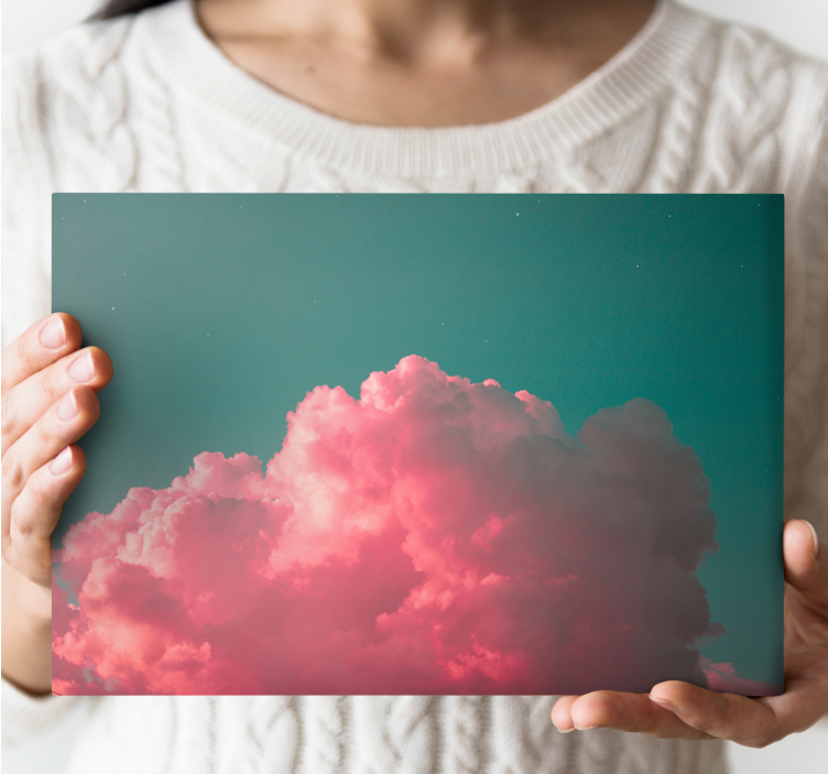 Wandbilder Landschaft rosa wolkenformation - TenStickers