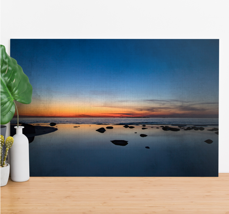 Wandbilder Landschaft ruhiges meer bei sonnenuntergang - TenStickers