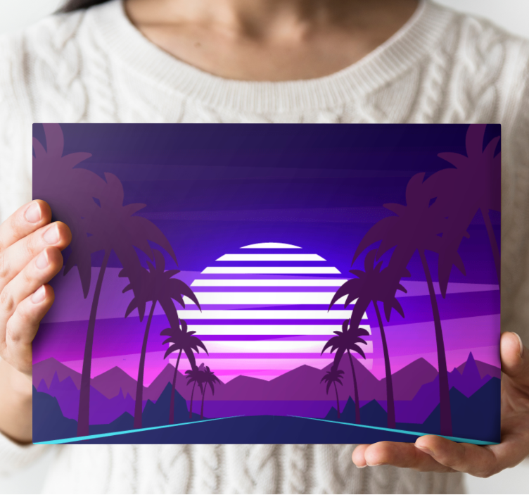 Wandbilder Landschaft tropischer sonnenuntergang - TenStickers