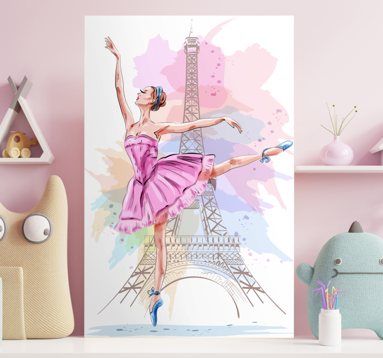 Wandbild Ballerina Bailarinas con estrellas - TenStickers