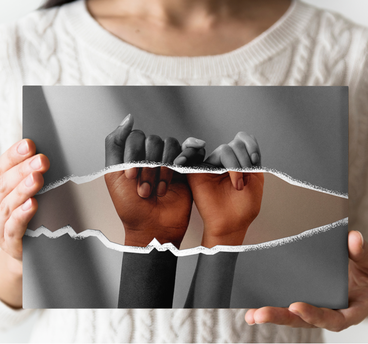 Leinwandbild hände zusammen - TenStickers