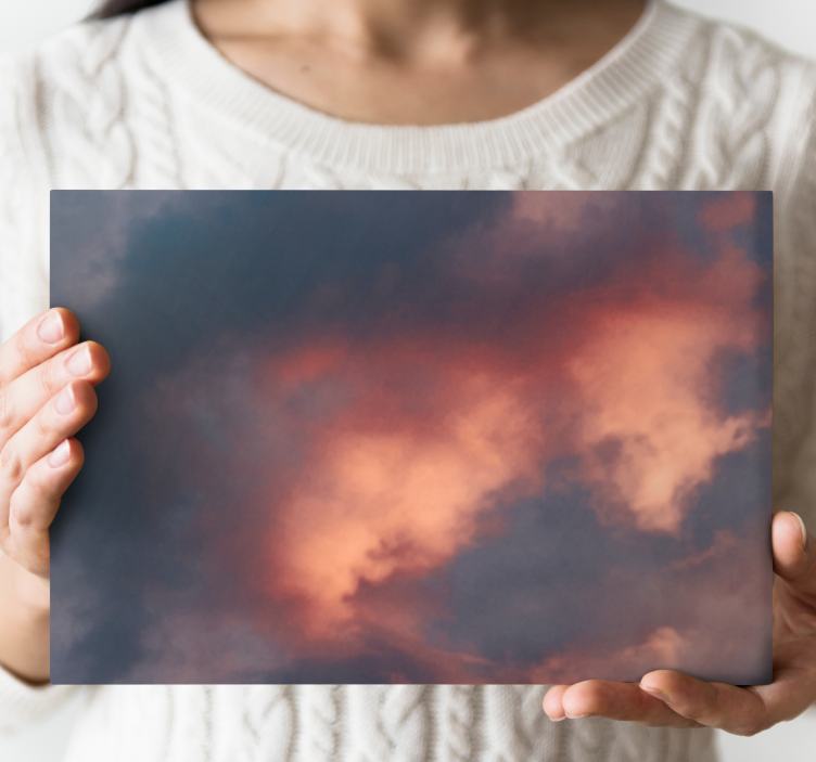 Wandbilder Landschaft Orange wolken himmel - TenStickers