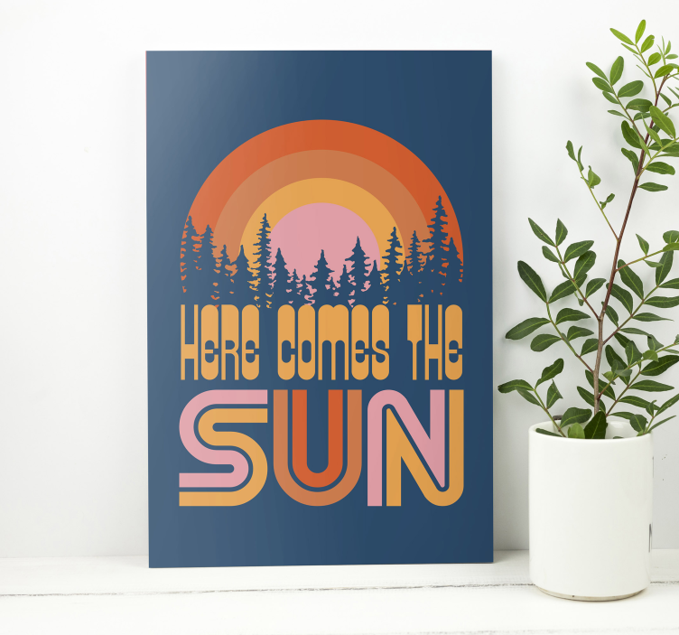 Wandbild Musik Vintage sonne - TenStickers
