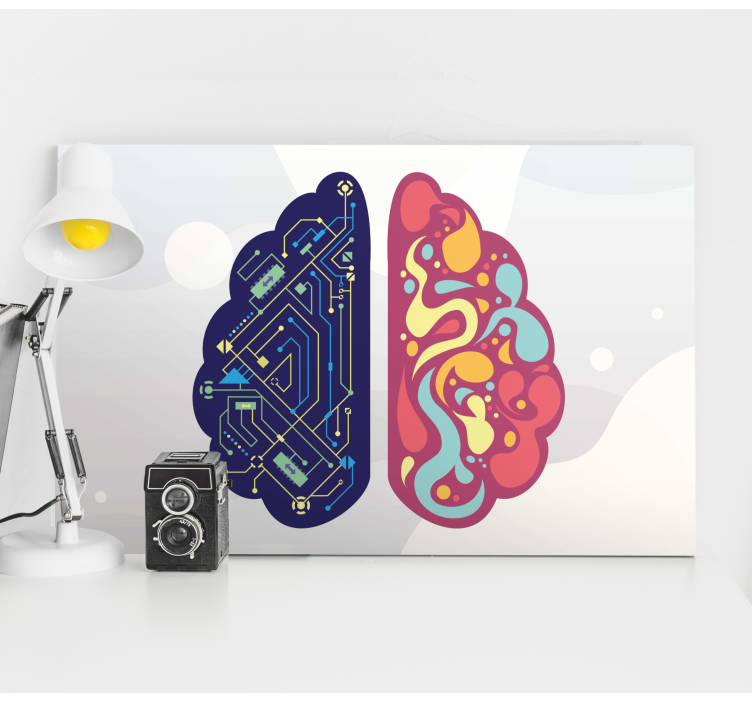 Leinwandbild obst im dual brain design - TenStickers