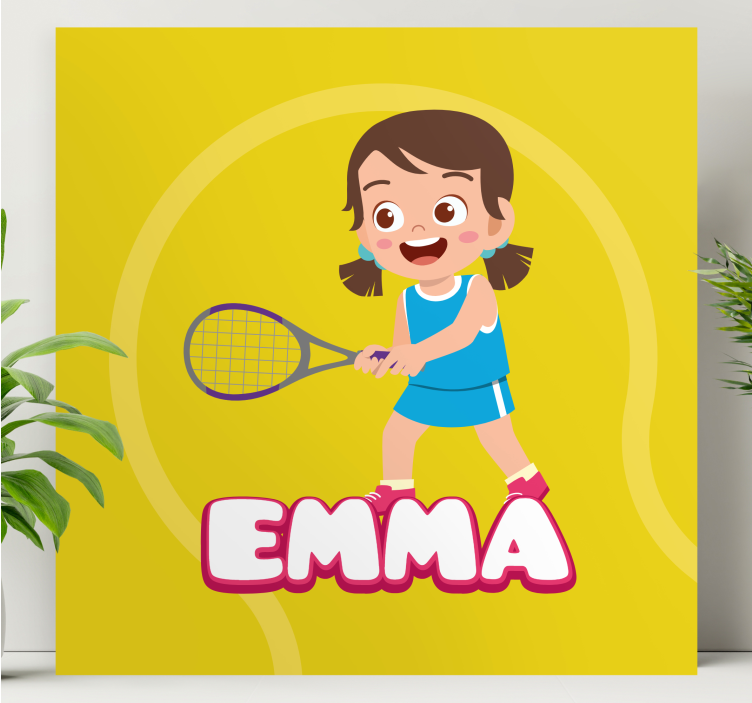 Leinwandbild tennis mädchen emma - TenStickers