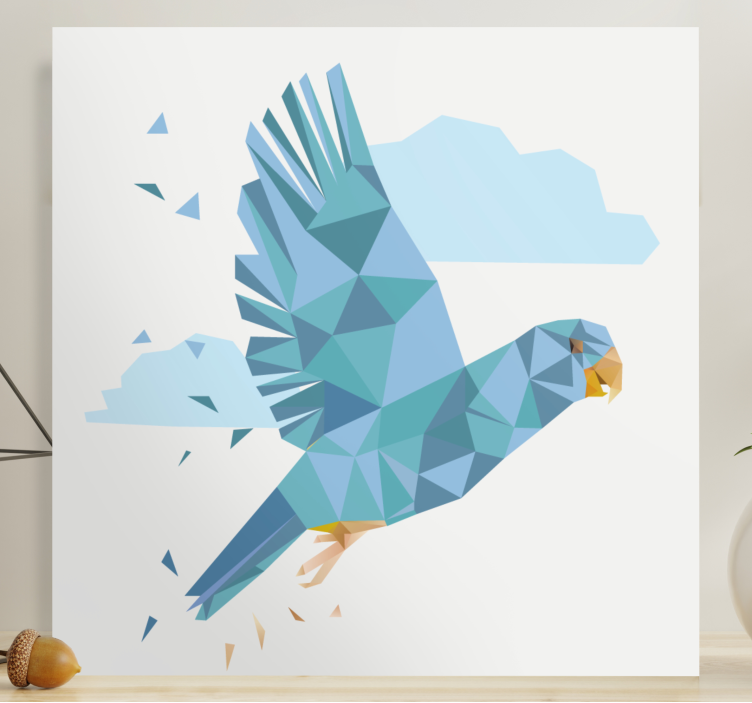 Leinwandbild vogel fliegender blauer vogel - TenStickers