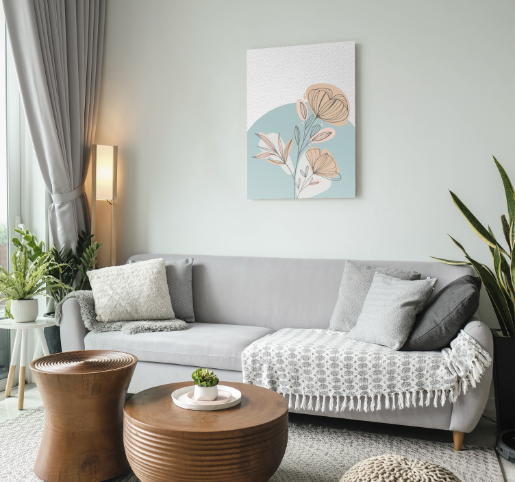 Leinwandbild stilisiertes elegantes arrangement - TenStickers