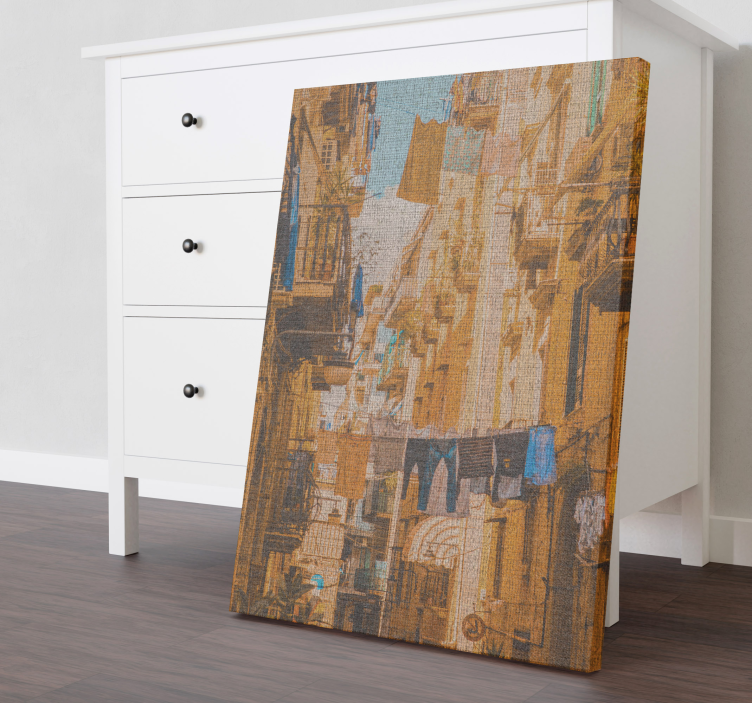 Leinwandbild abstrakt urbaner wandteppich - TenStickers