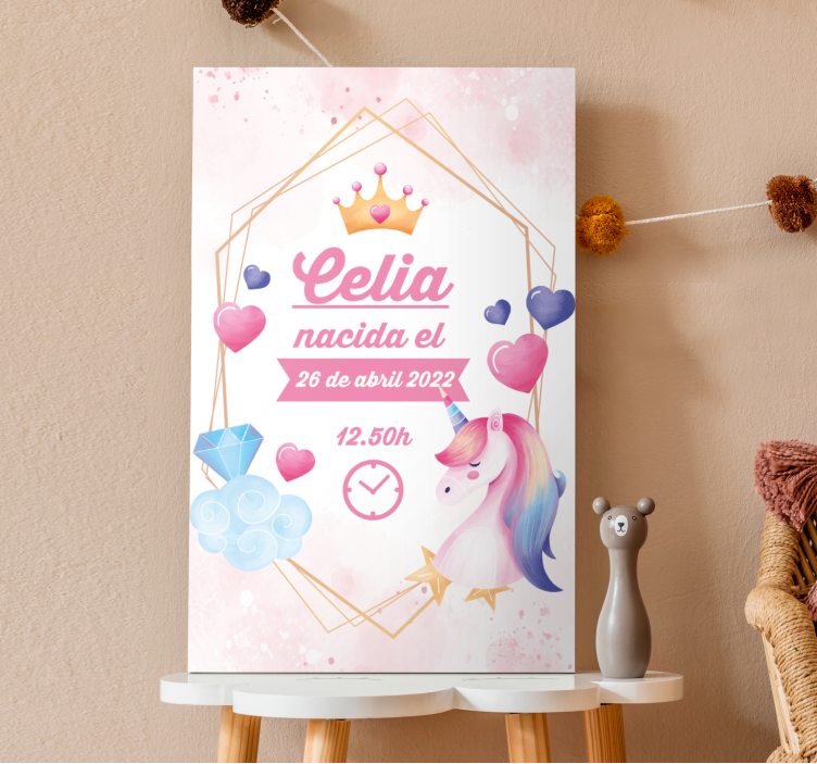 Einhorn Wandbild celias magischer moment - TenStickers