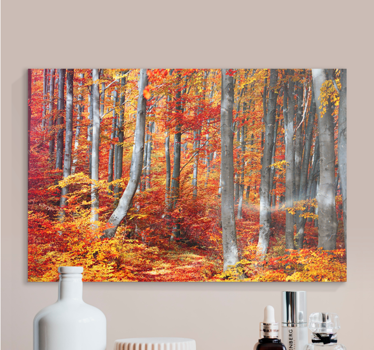 Wandbilder landschaft herbstwaldwege - TenStickers