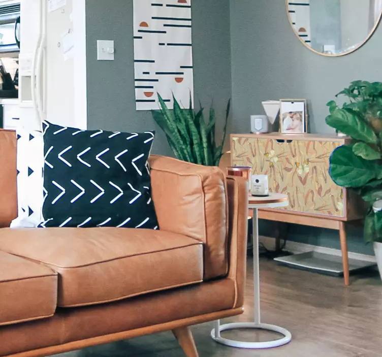 Möbelfolie herbstblumenmuster - TenStickers