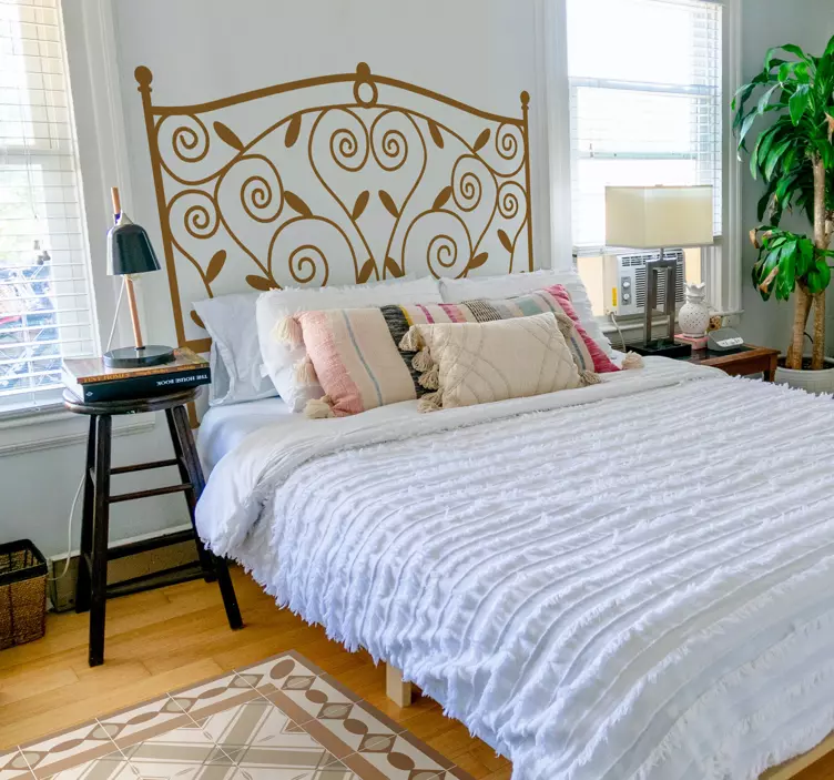 Metallbett Aufkleber - TenStickers