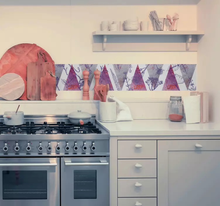 Tapetenbordüre Digitale lavendelgrenze - TenStickers