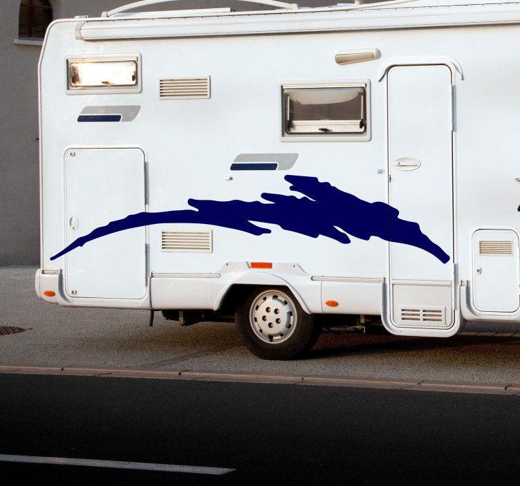 Wohnmobil Aufkleber abstrakter Streifen - TenStickers
